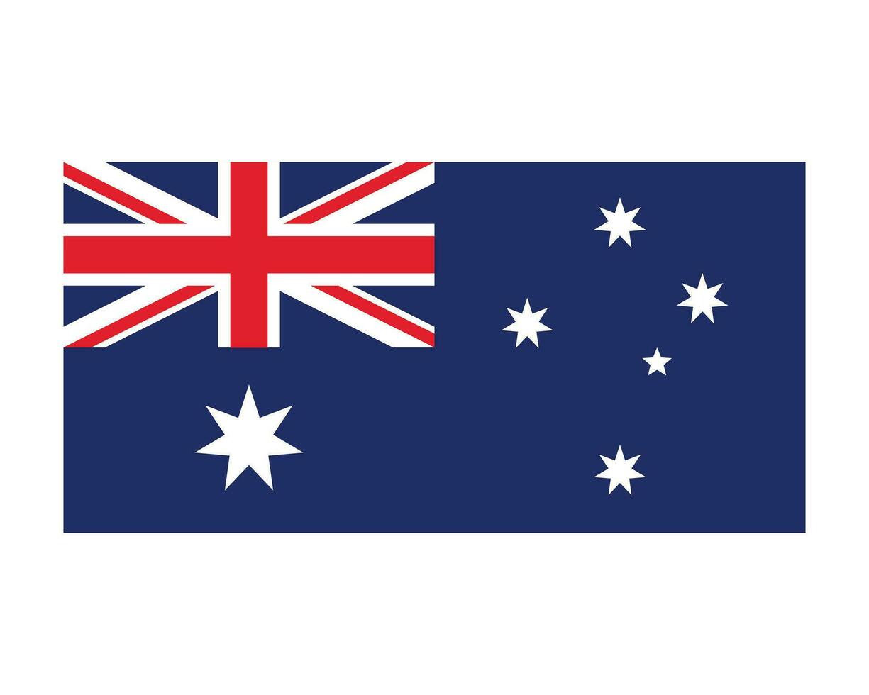 National Flag of Australia. Australian Aussie Country Flag. Commonwealth of Australia Detailed Banner. EPS Vector Illustration Cut File.