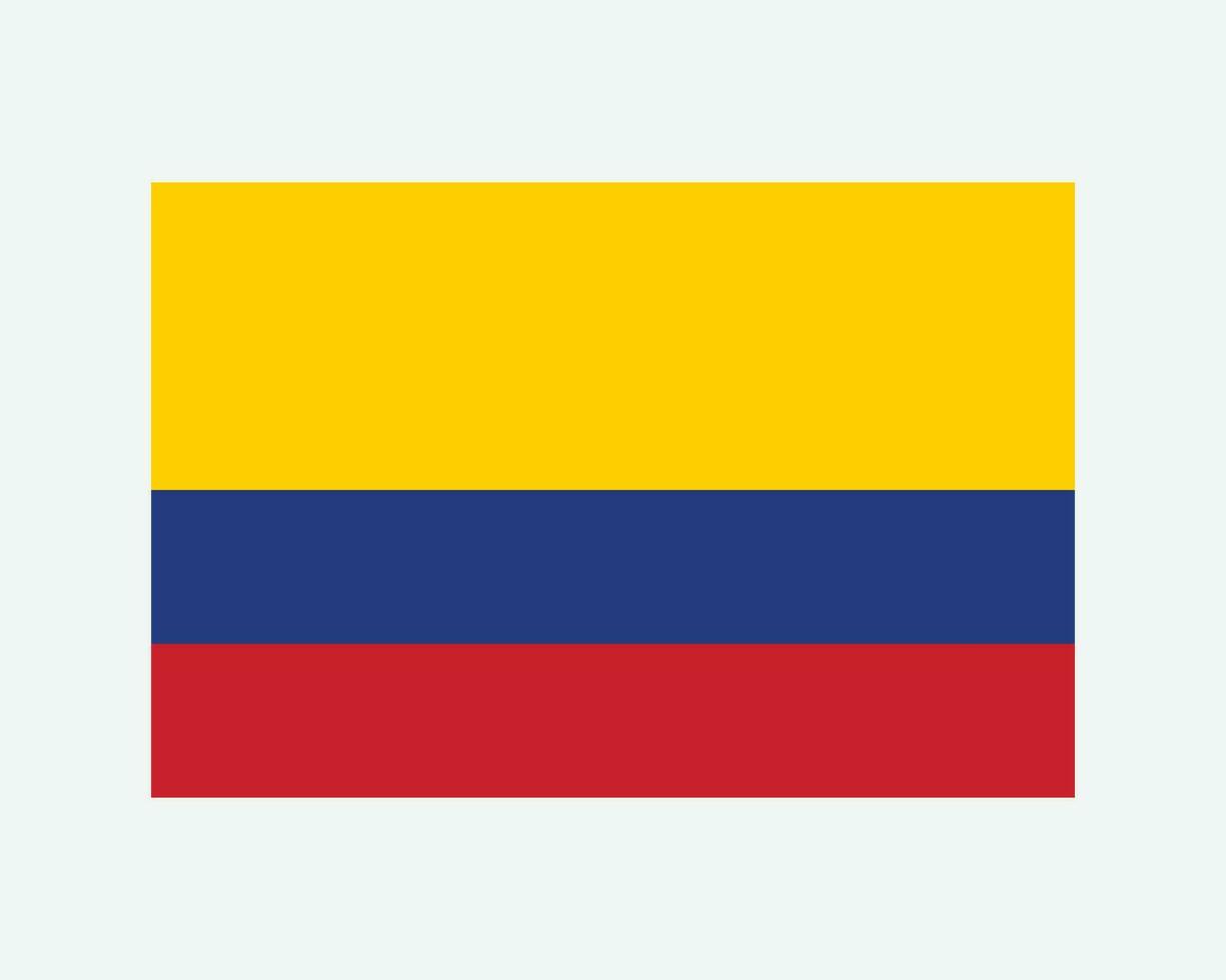 nacional bandera de Colombia. Colombiana país bandera. república de Colombia detallado bandera. eps vector ilustración cortar archivo.