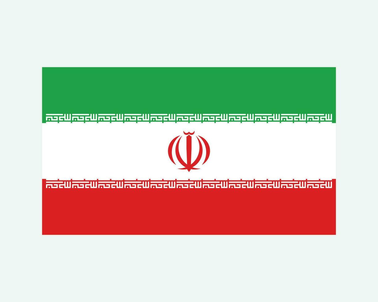 National Flag of Iran. Iranian Country Flag. Islamic Republic of Iran