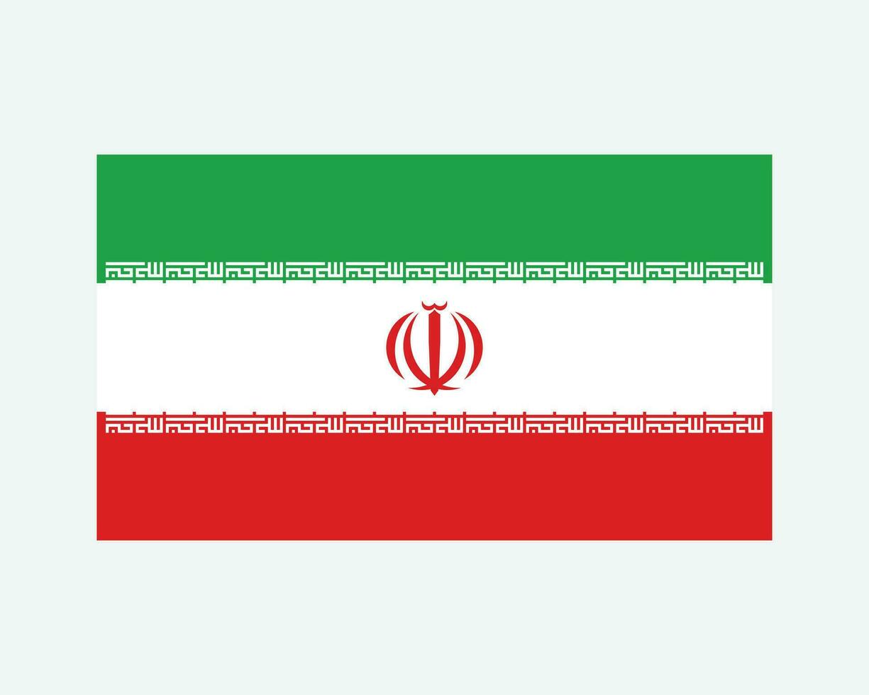 nacional bandera de irán iraní país bandera. islámico república de corrí detallado bandera. eps vector ilustración cortar archivo.