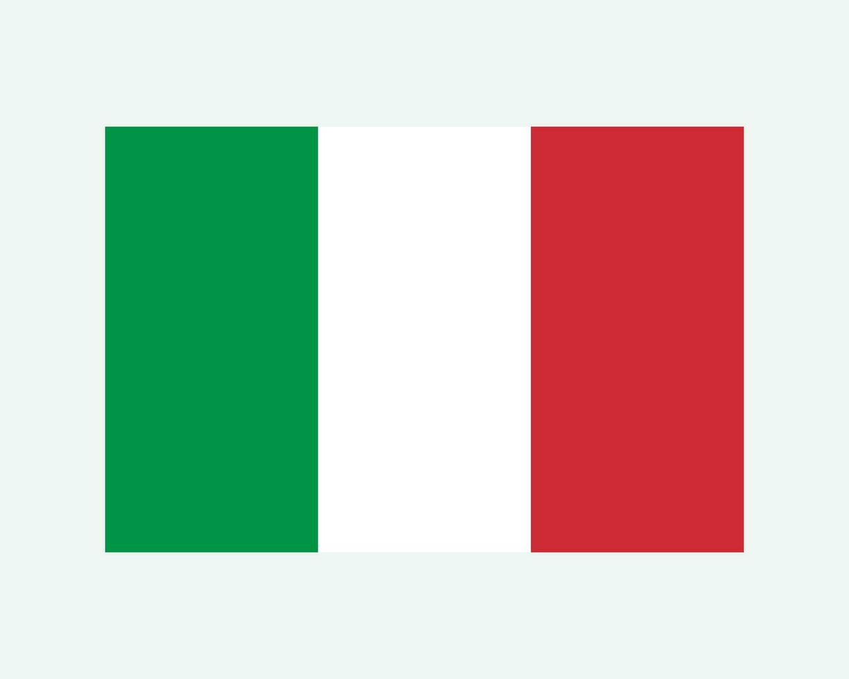 National Flag of Italy. Italian Country Flag. Italian Republic Detailed Banner. EPS Vector Illustration Cut File.