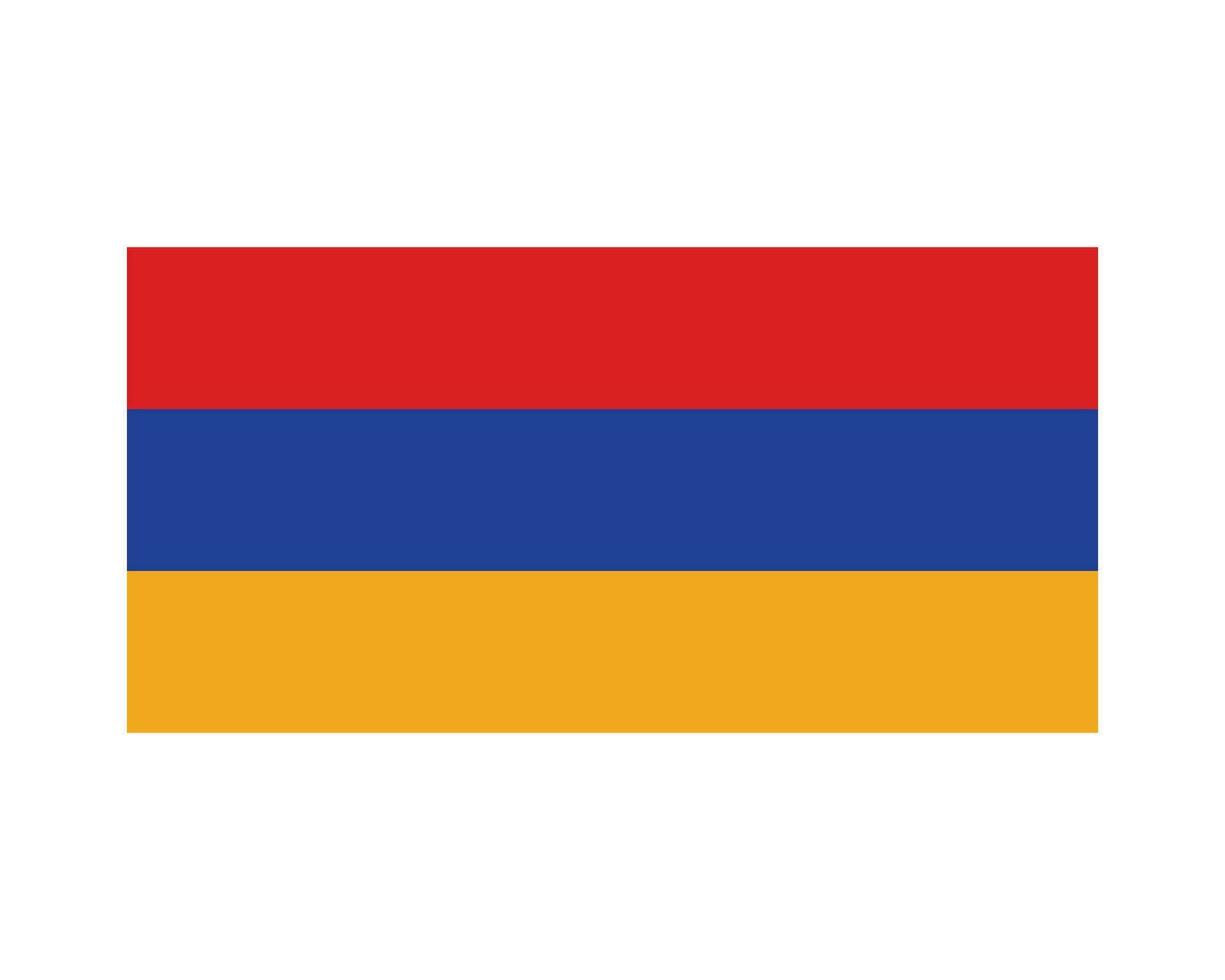 National Flag of Armenia. Armenian Country Flag. Republic of Armenia Detailed Banner. EPS Vector Illustration Cut File.