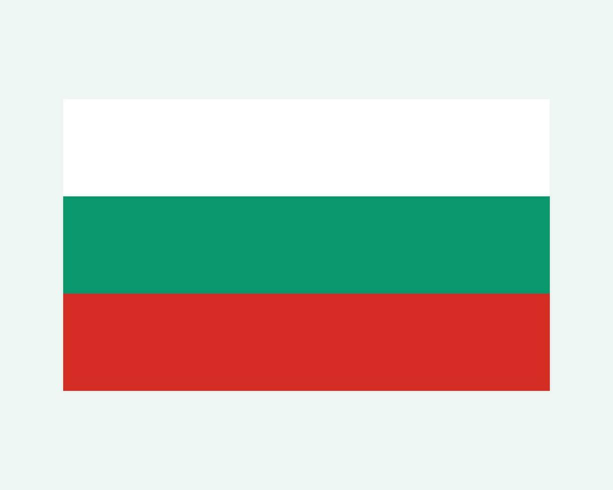 National Flag of Bulgaria. Bulgarian Country Flag. Republic of Bulgaria Detailed Banner. EPS Vector Illustration Cut File.