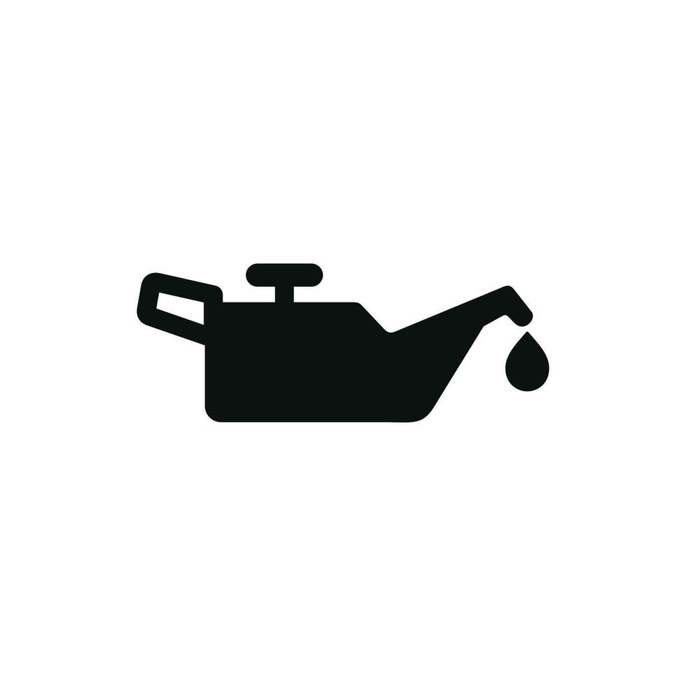 Car oil indicator icon isolated on white background vector