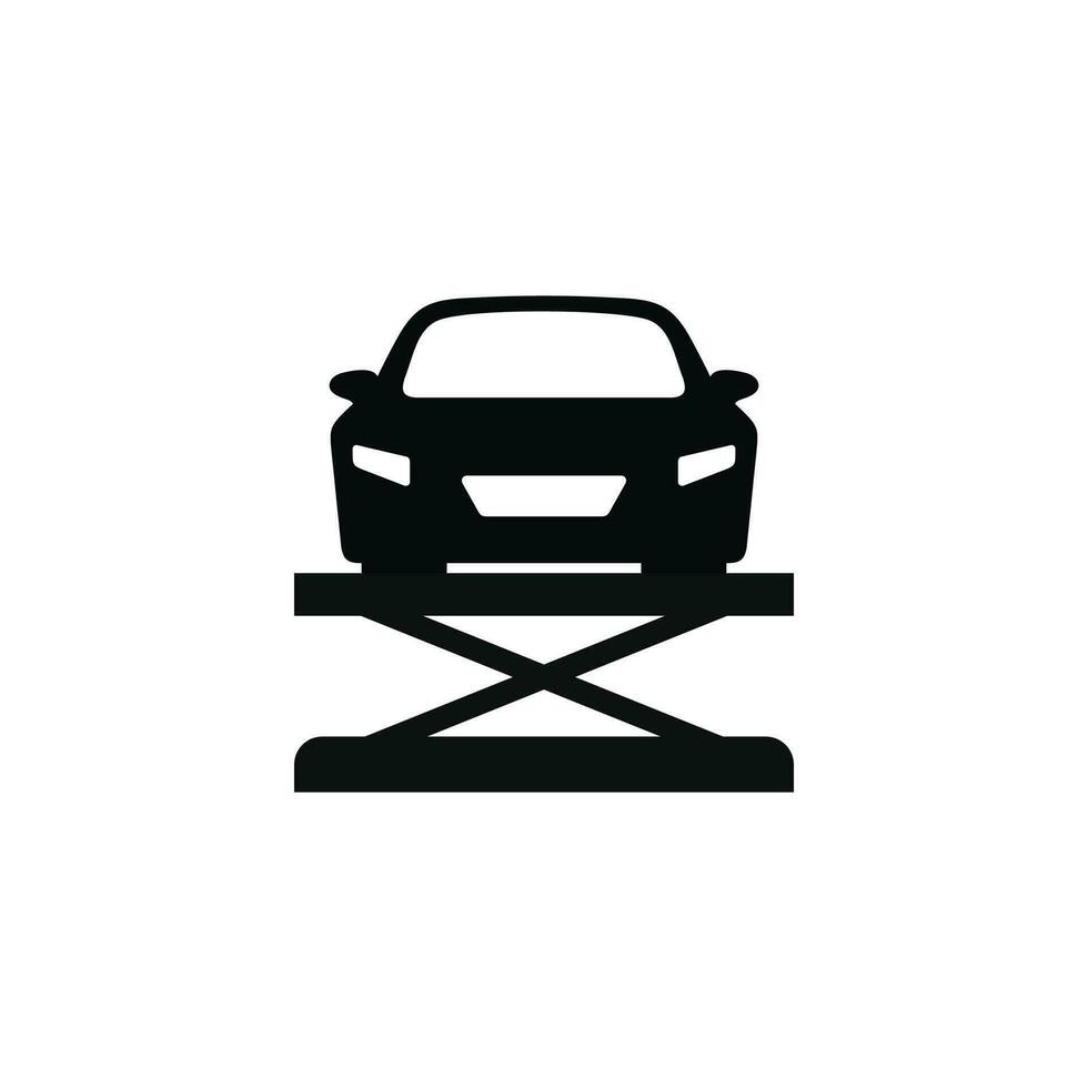 Car lift icon isolated on white background vector