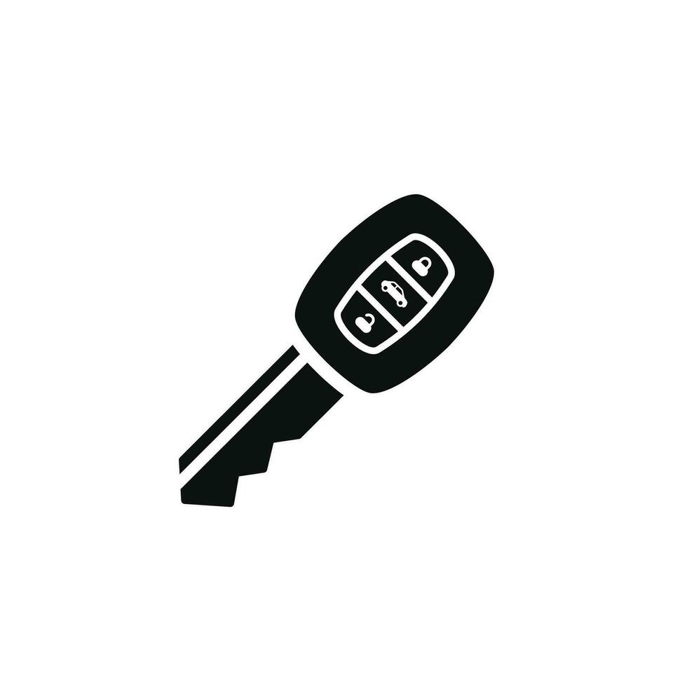 Car key icon isolated on white background vector