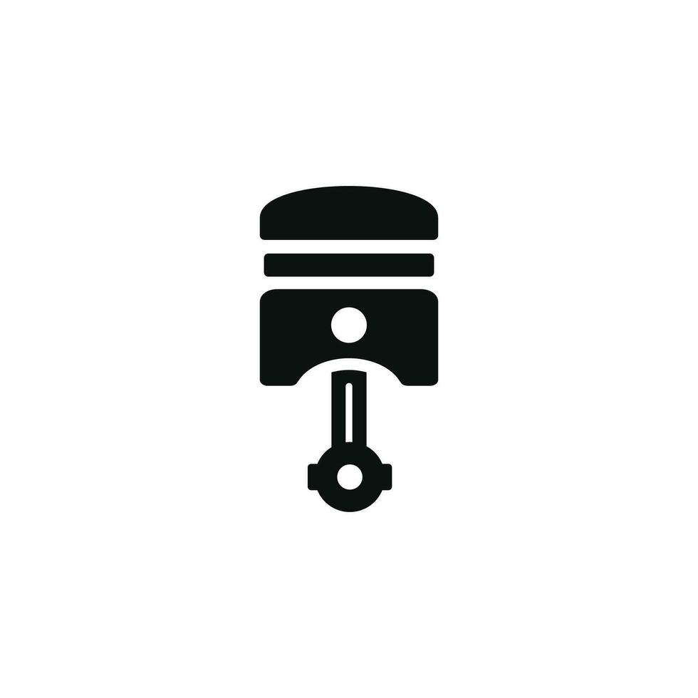 Piston icon isolated on white background vector