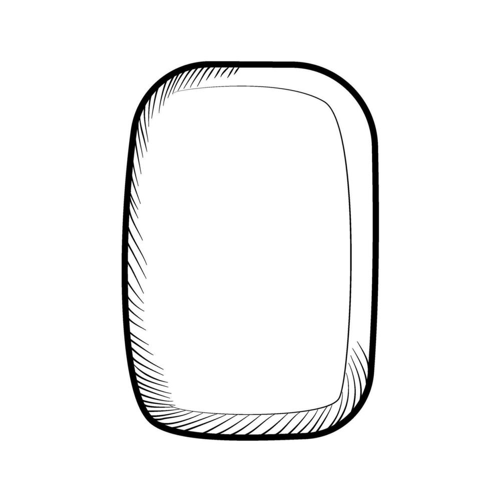 jabón bar línea Arte vector ilustración
