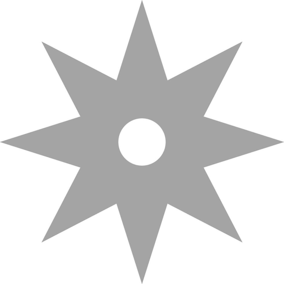 Shuriken 8 corner vector illustration