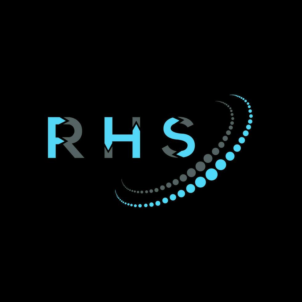 RHS letter logo creative design. RHS unique design. vector