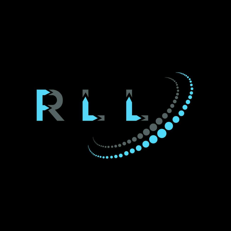 rll letra logo creativo diseño. rll único diseño. vector