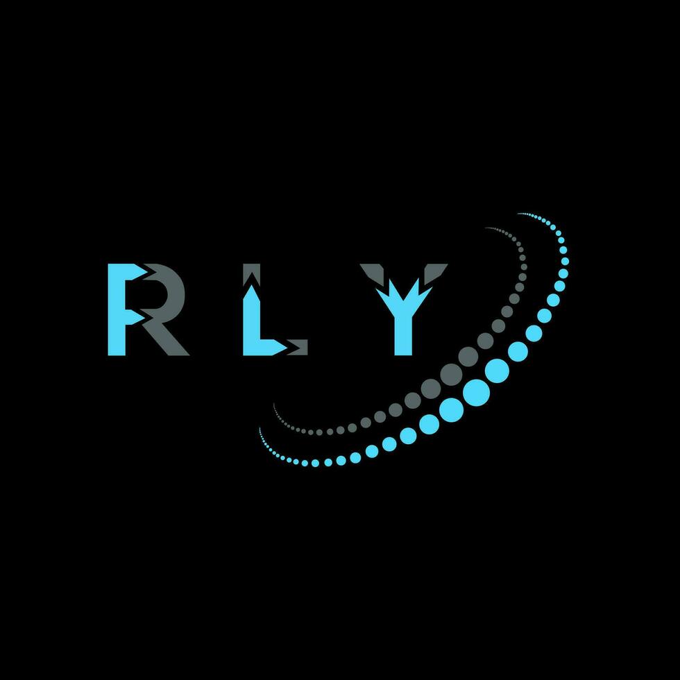 RLY letter logo creative design. RLY unique design. vector
