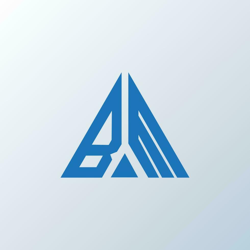 BM letter logo creative design. BM unique design. vector