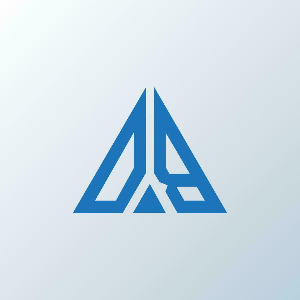DB letter logo creative design. DB unique design. vector