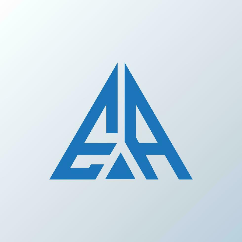 EA letter logo creative design. EA unique design. vector