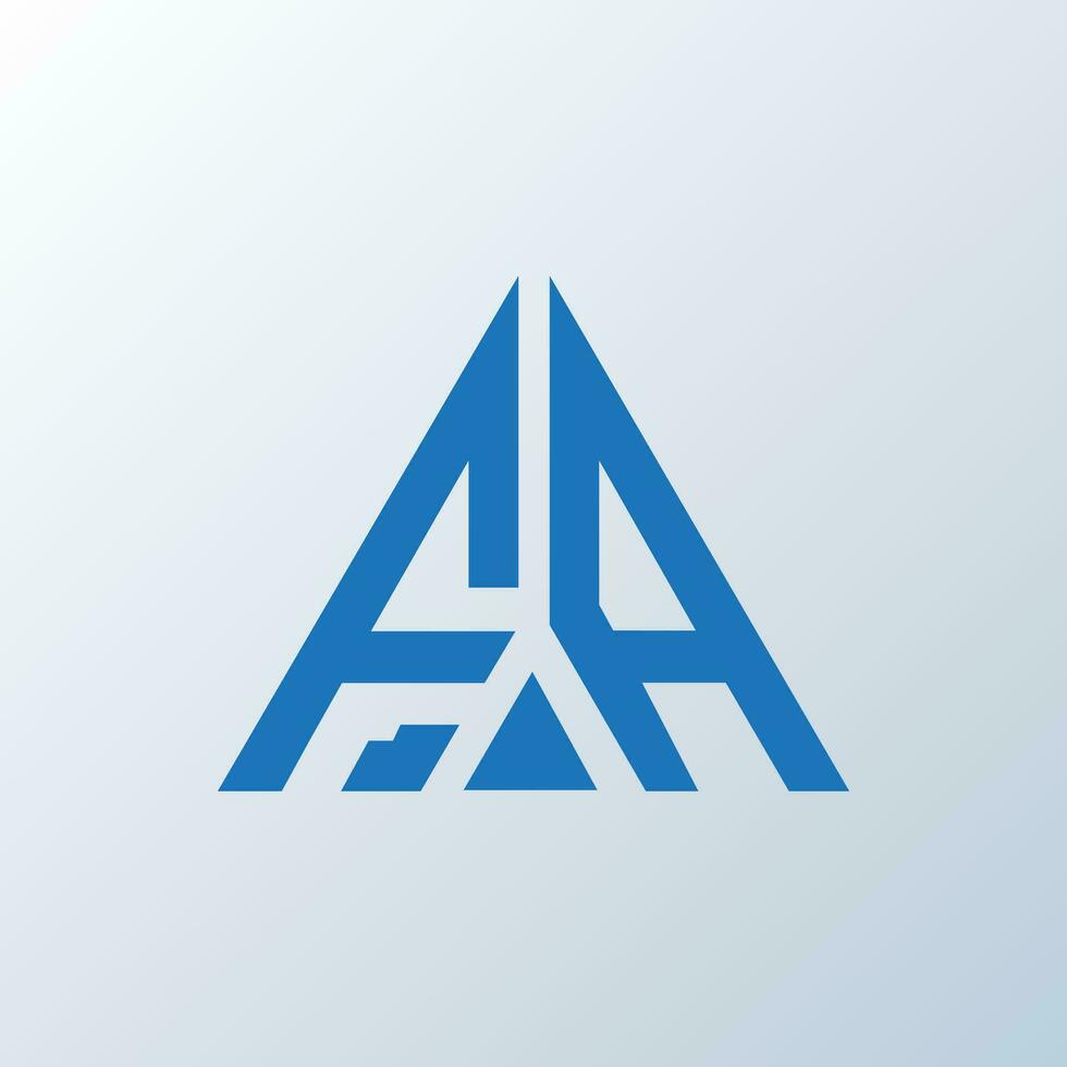 FA letter logo creative design. FA unique design. vector
