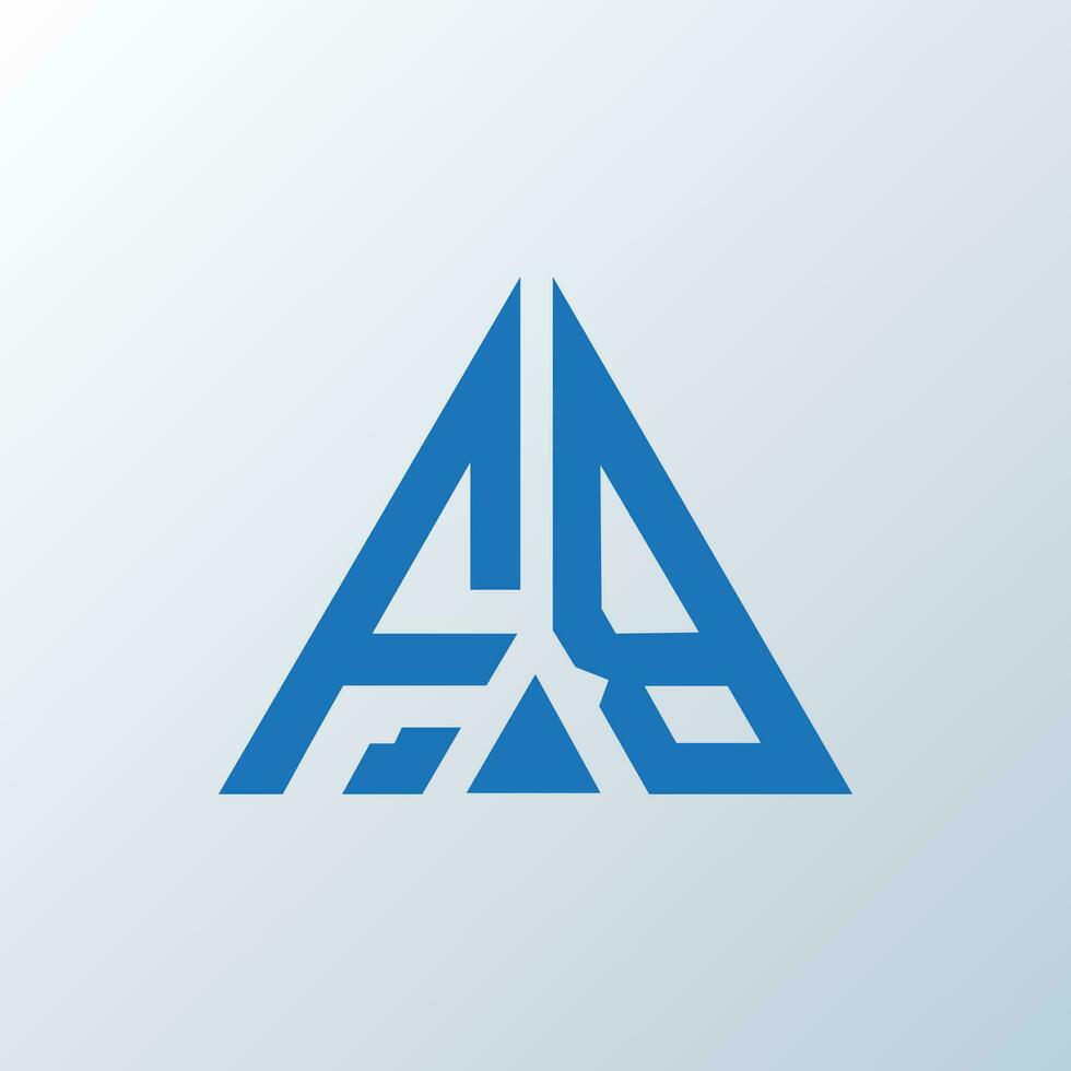 FB letter logo creative design. FB unique design. vector