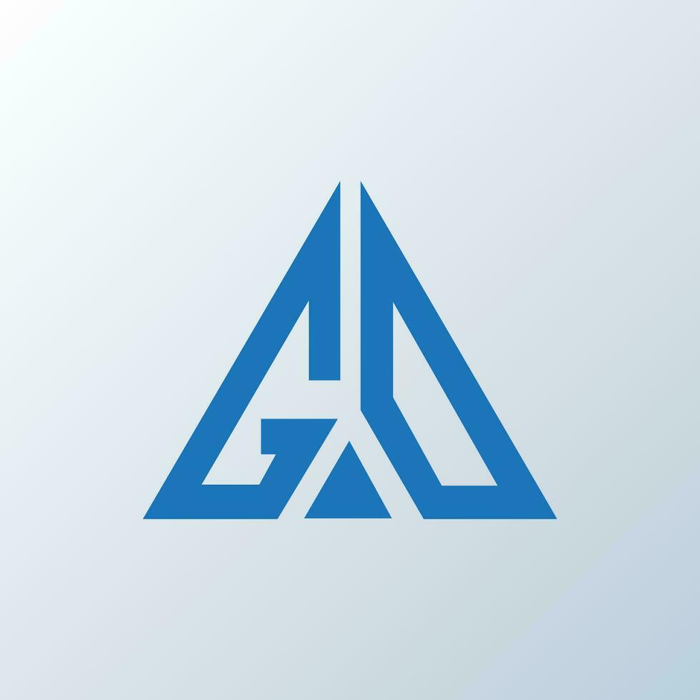 GO letter logo creative design. GO unique design. vector