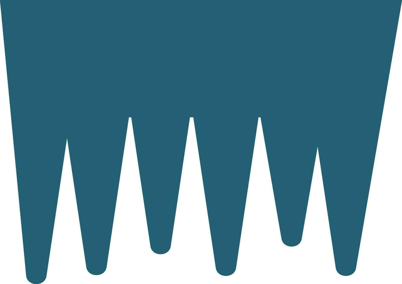Icicle Glyph Two Color Icon For Personal And Commercial Use. vector