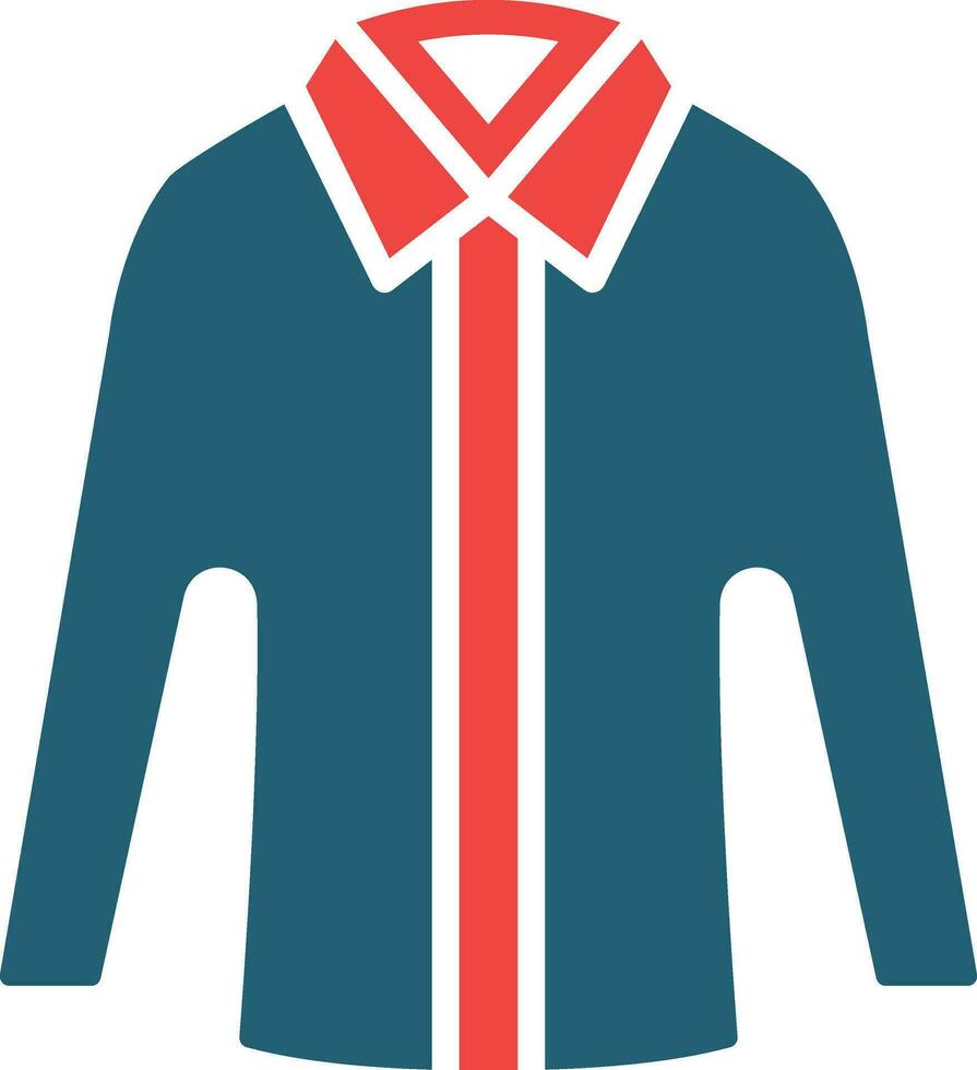 Shirt Glyph Two Color Icon For Personal And Commercial Use. vector