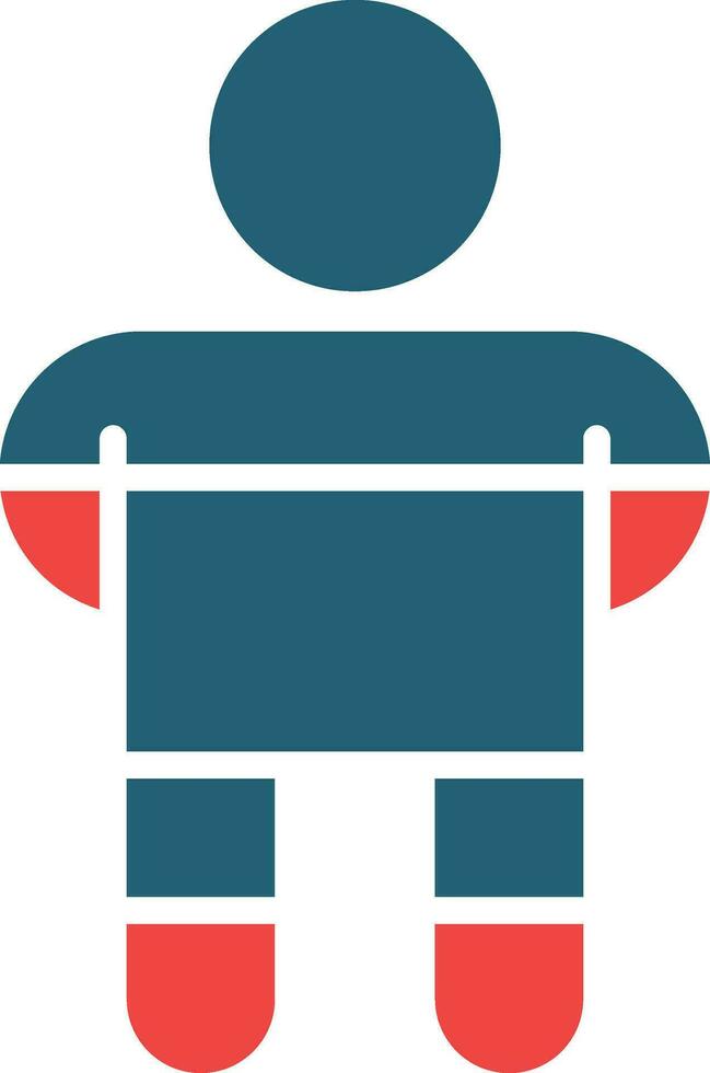 Criminal Glyph Two Color Icon For Personal And Commercial Use. vector