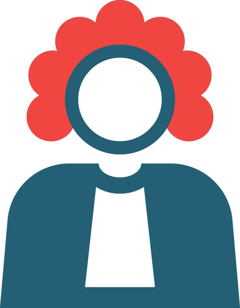Judge Glyph Two Color Icon For Personal And Commercial Use. vector
