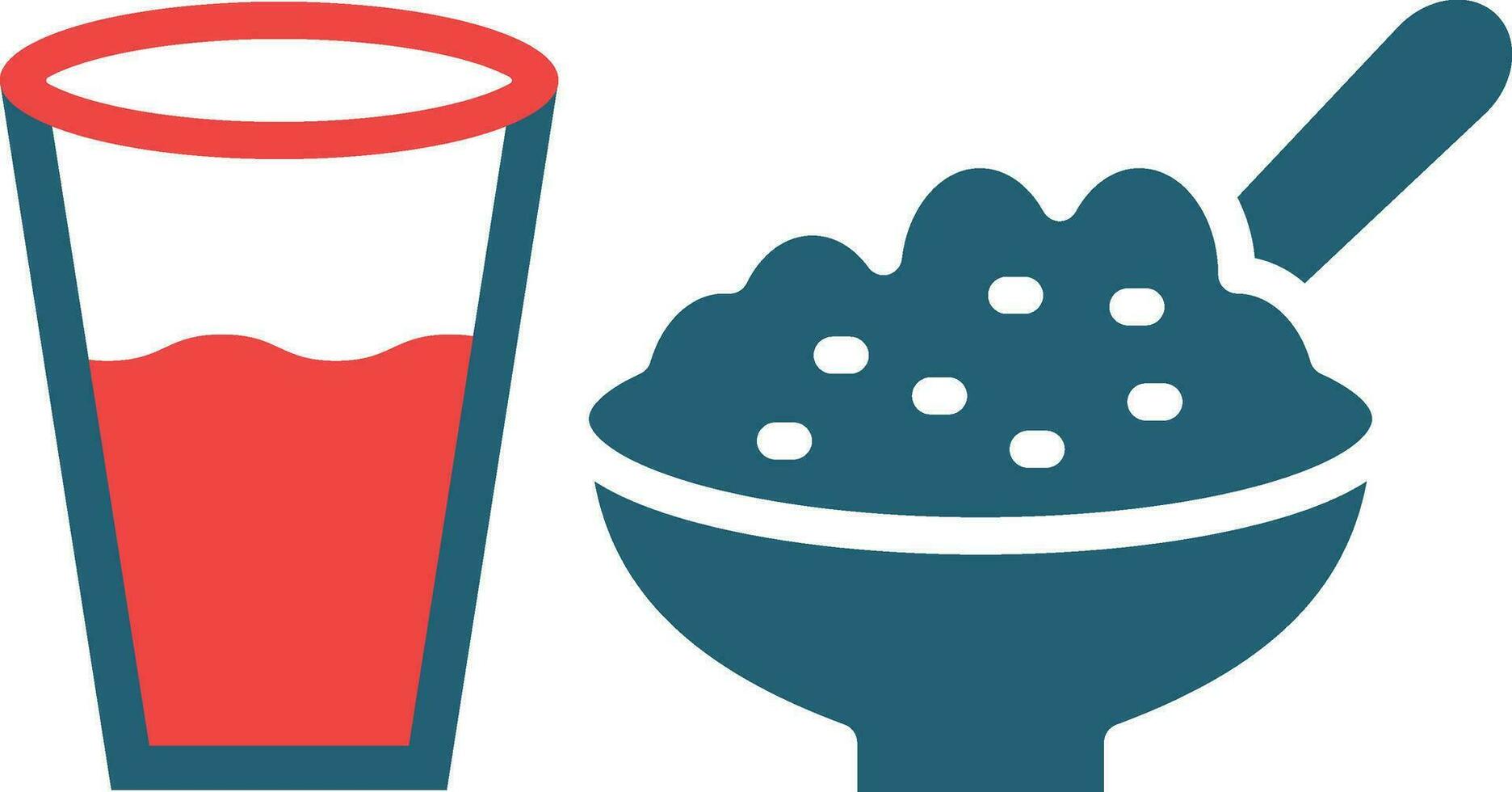 Sehri Glyph Two Color Icon For Personal And Commercial Use. vector