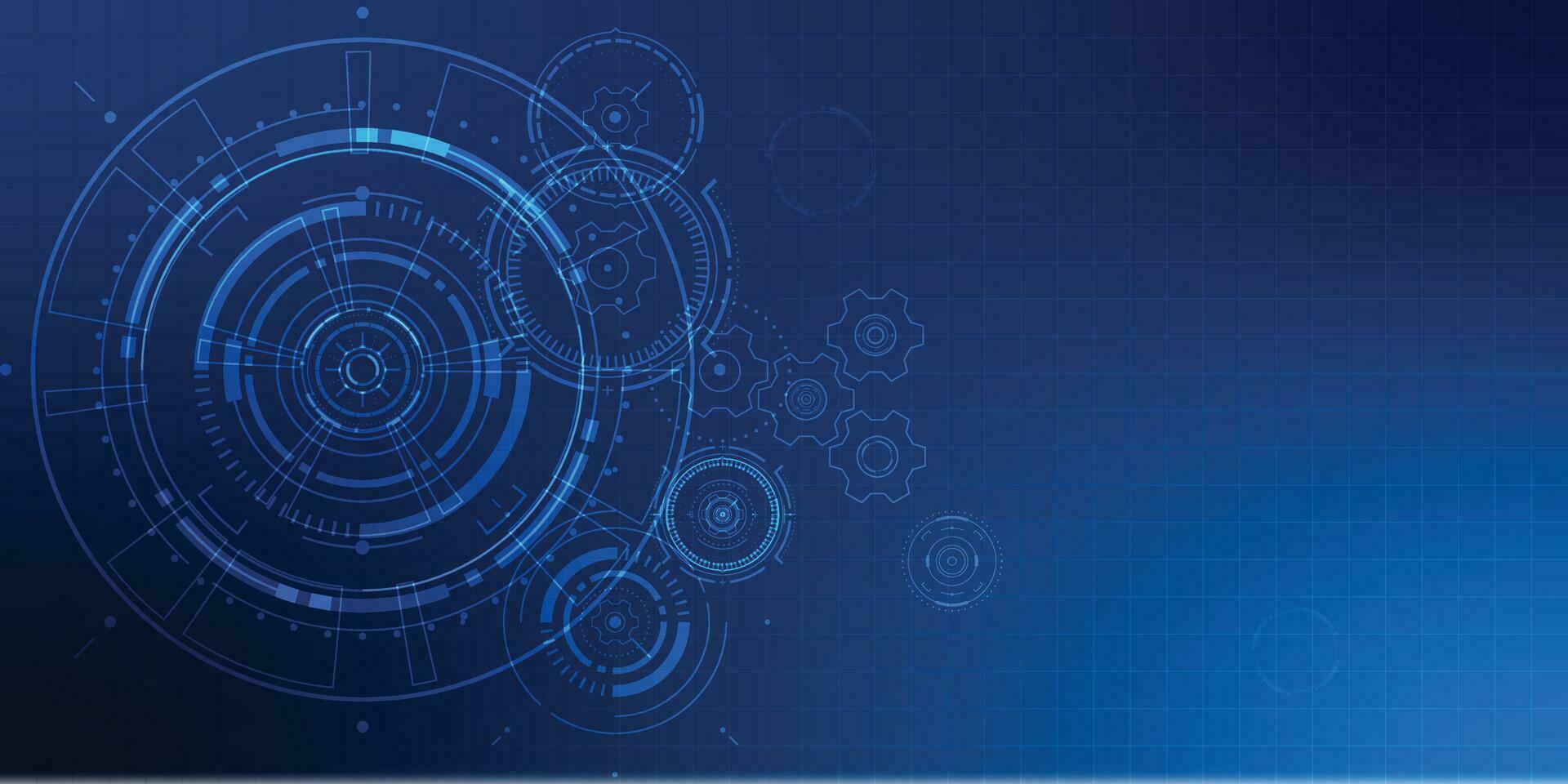 Blue digital technology circuit circle background.futuristic,vector,illustration vector