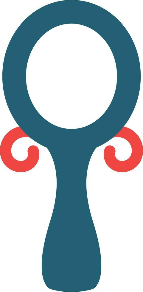 Mirror Glyph Two Color Icon For Personal And Commercial Use. vector