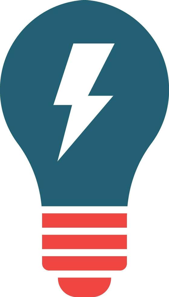 Energy Efficiency Glyph Two Color Icon For Personal And Commercial Use. vector