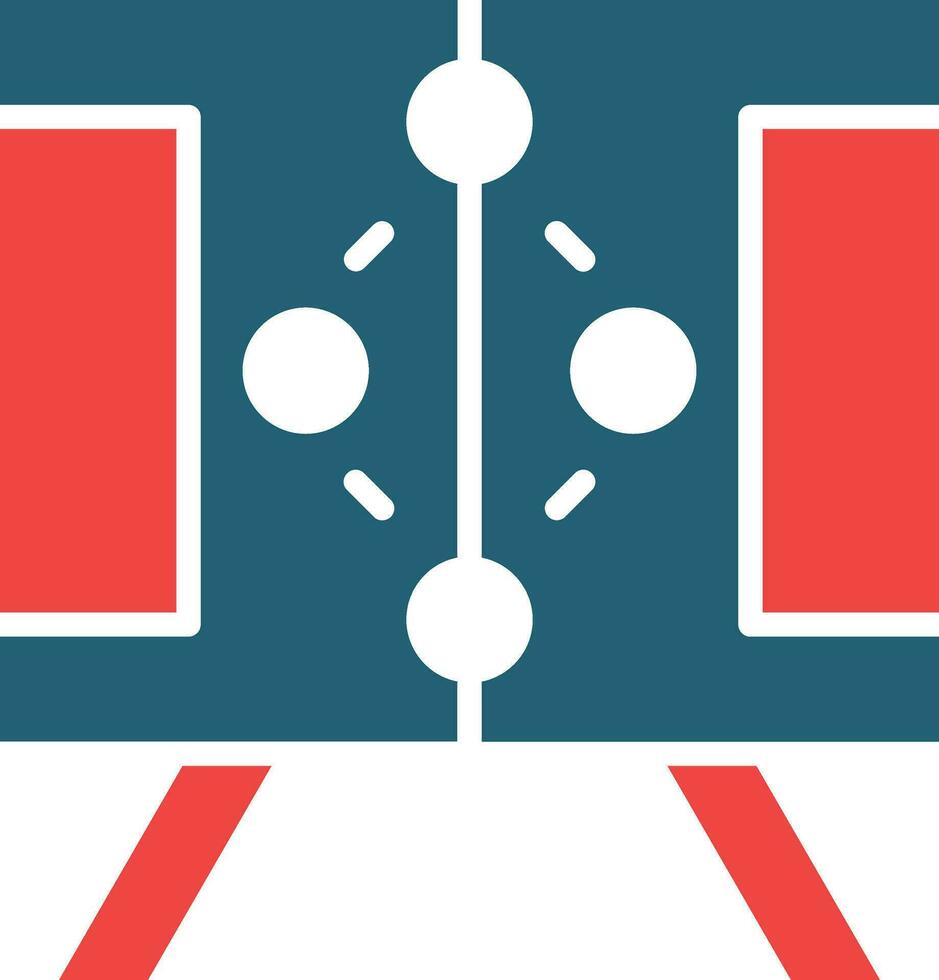 Football Strategy Glyph Two Color Icon For Personal And Commercial Use. vector