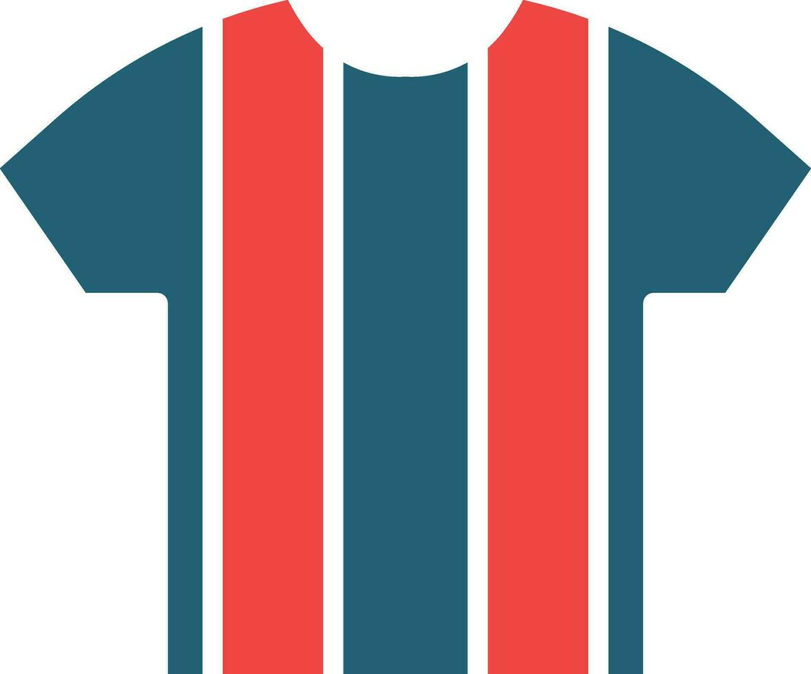 árbitro camisa glifo dos color icono para personal y comercial usar. vector