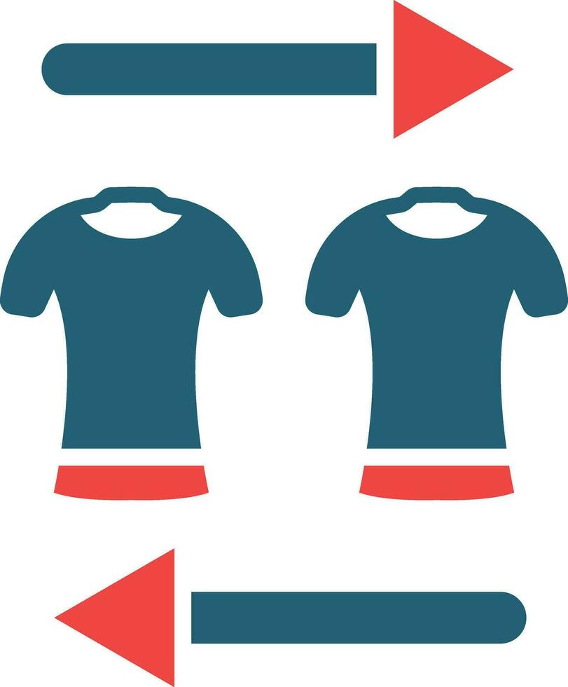 Substitution Glyph Two Color Icon For Personal And Commercial Use. vector