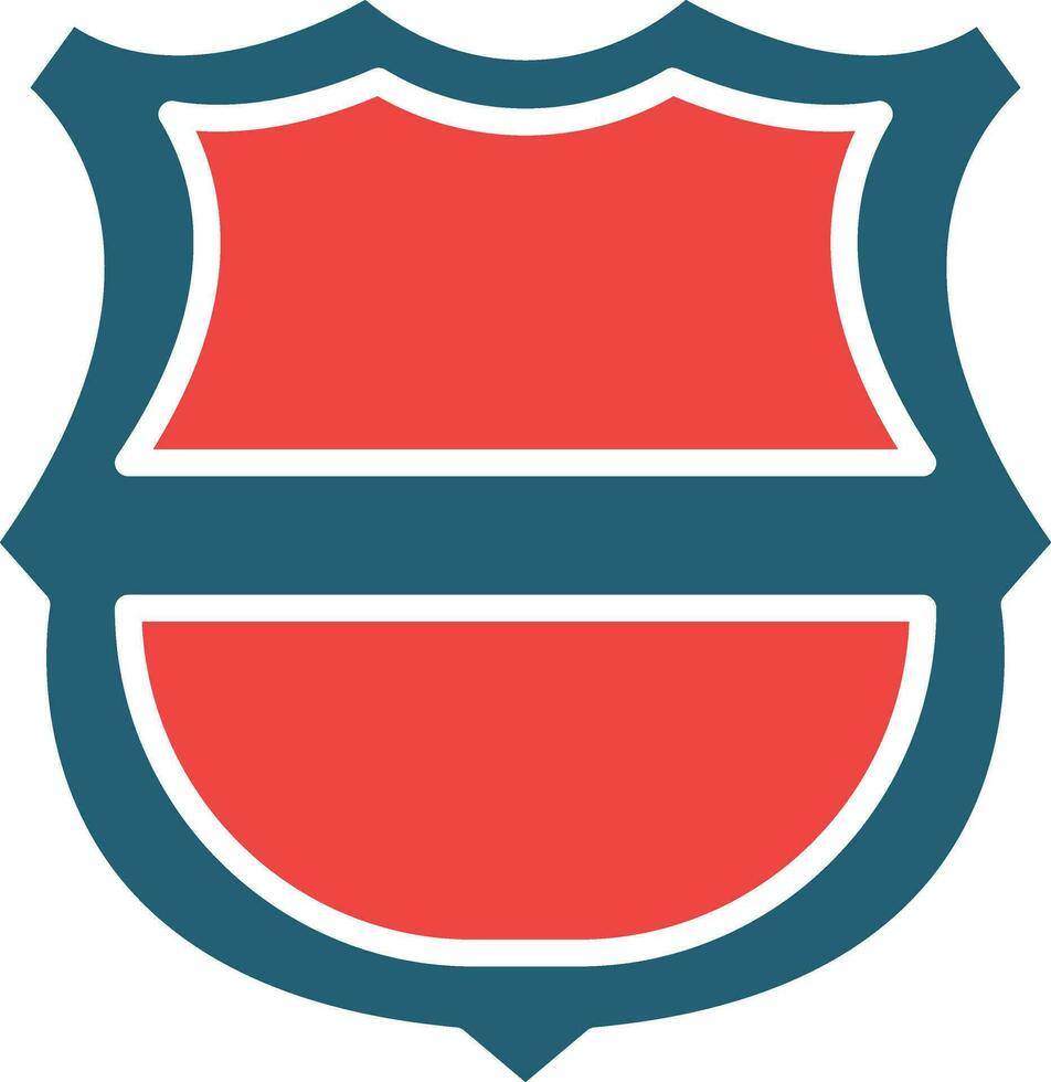 Football Badge Glyph Two Color Icon For Personal And Commercial Use. vector