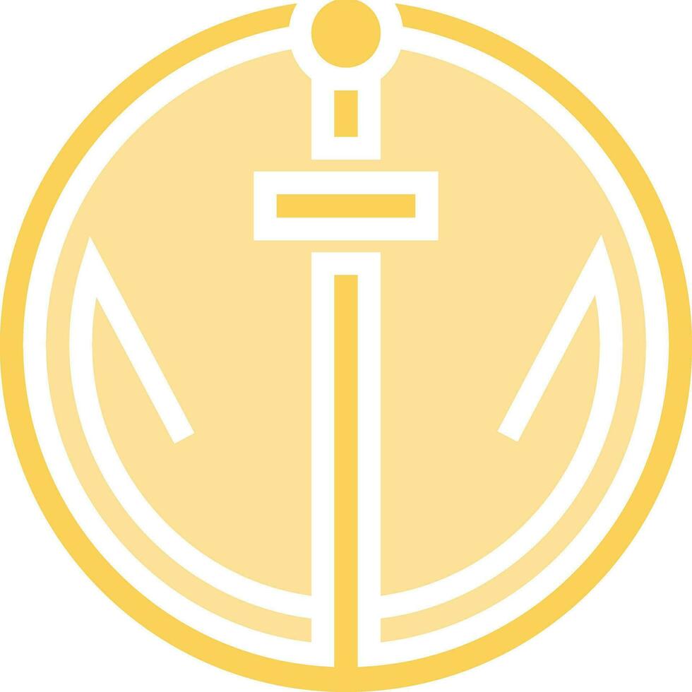 Anchor icon isolated on a white background. Vector illustration.
