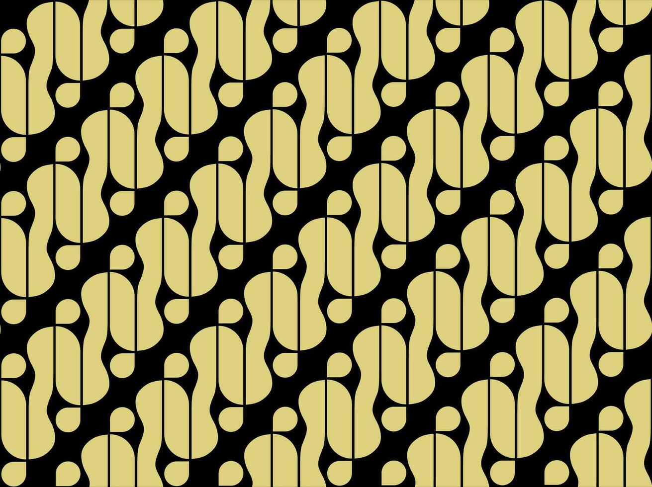 Seamless design of Indonesian batik pattern named Parang.  Javanese batik texture eps 03. vector