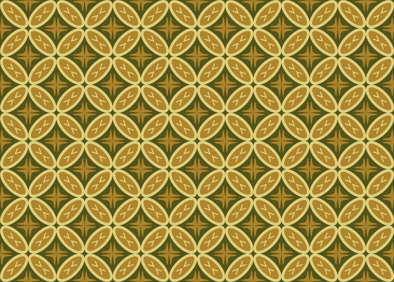 sin costura diseño de indonesio batik modelo llamado kawung. javanés batik textura. vector