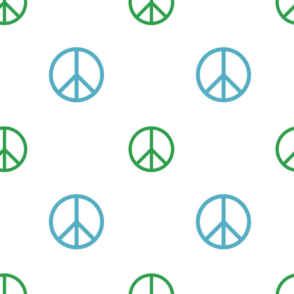 Peace sign, seamless pattern, vector. vector