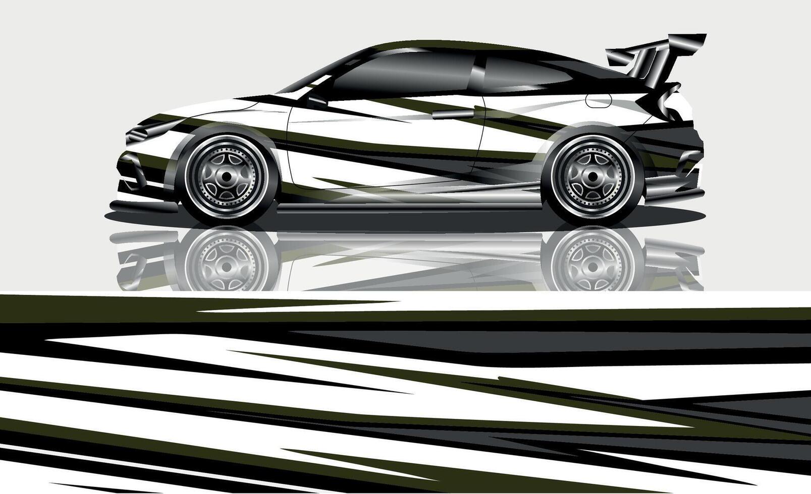car livery graphic vector. abstract grunge background design for vehicle vinyl wrap and car branding vector