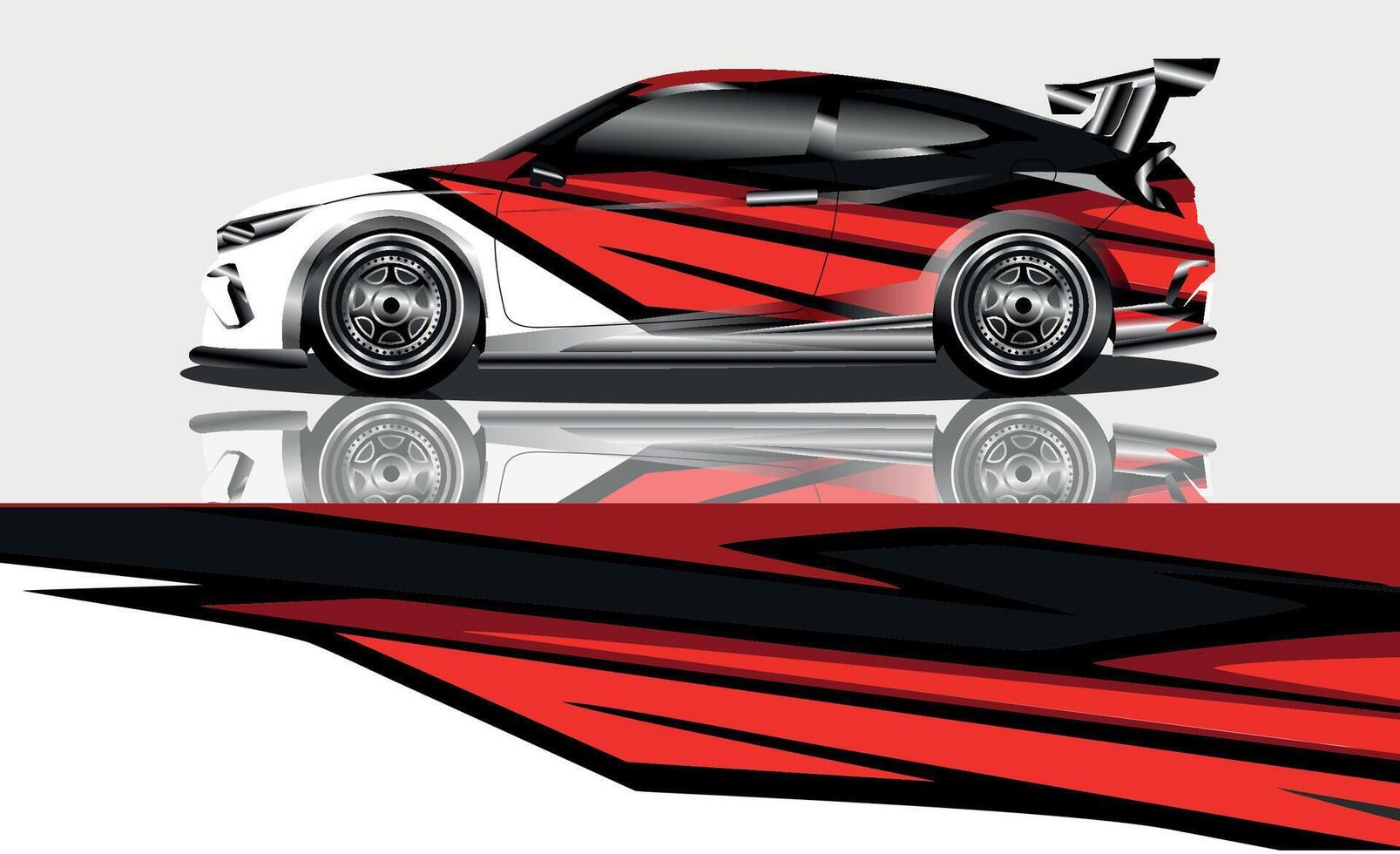 car livery graphic vector. abstract grunge background design for vehicle vinyl wrap and car branding vector