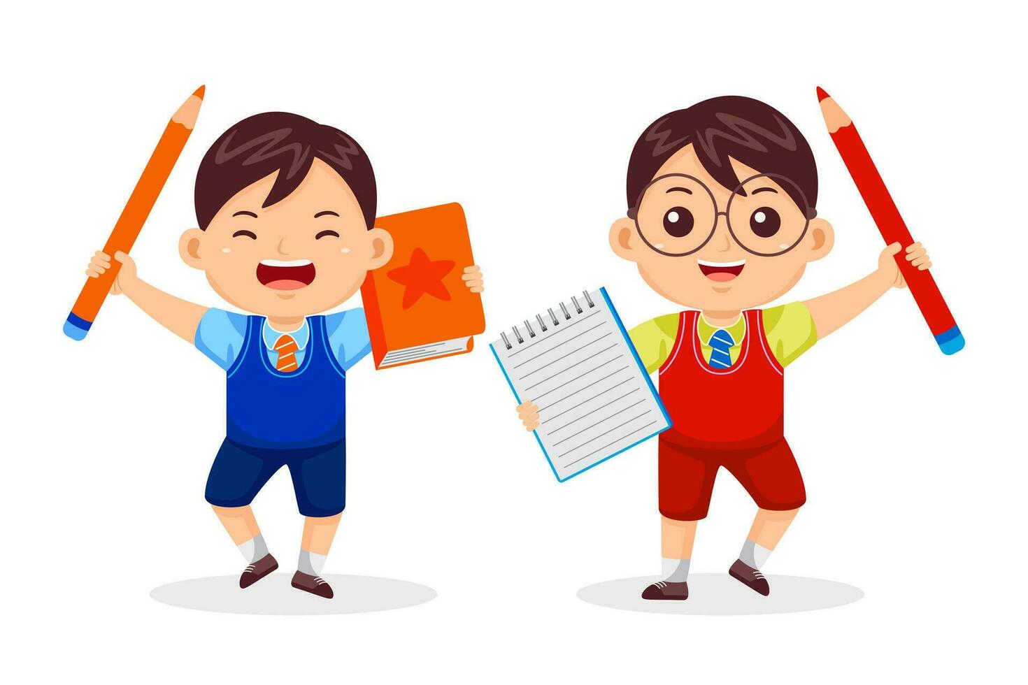 Kids Back to School Vector Illustration