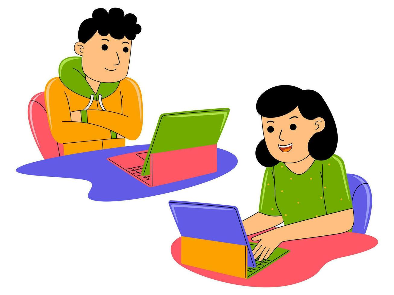 Teamwork Vector Illustration