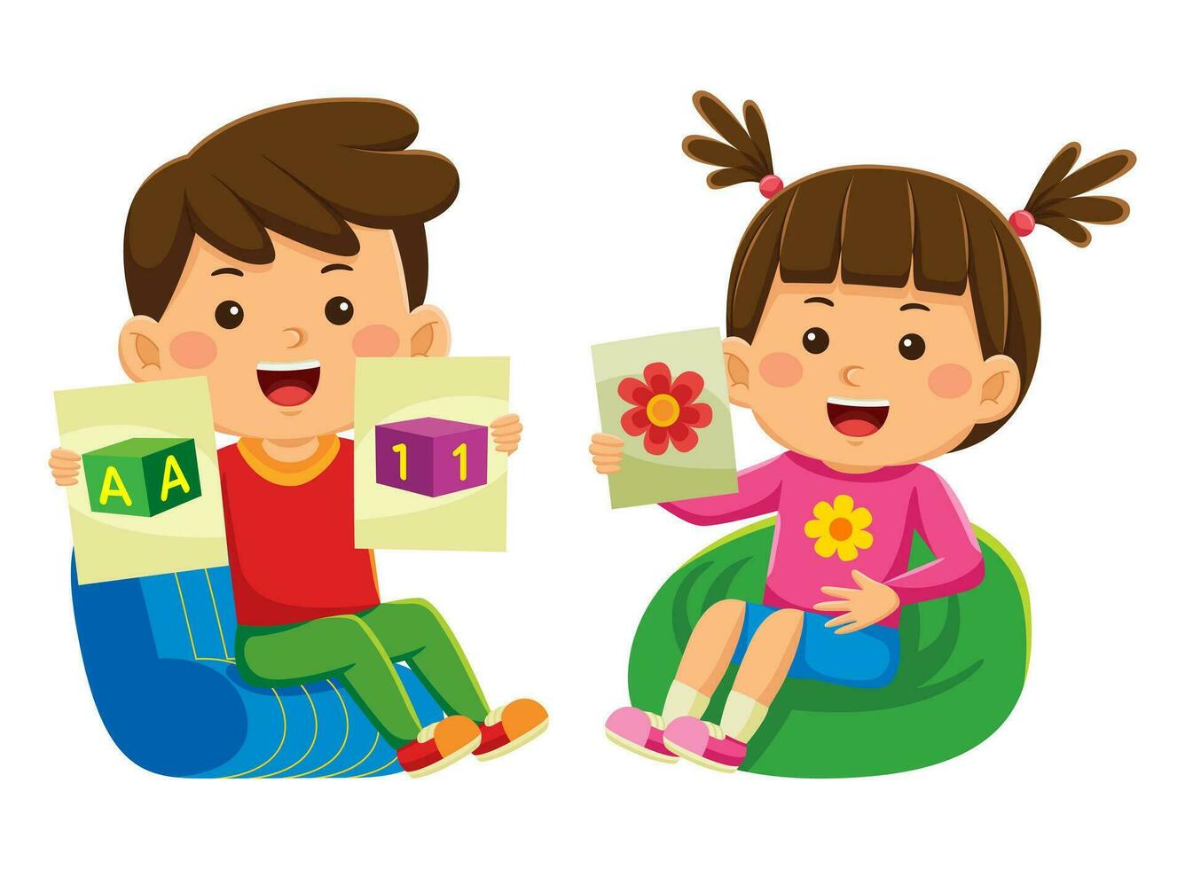 Kids Activity Vector Illustration