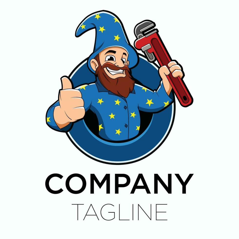 MAGIC PLUMBING MASCOT vector