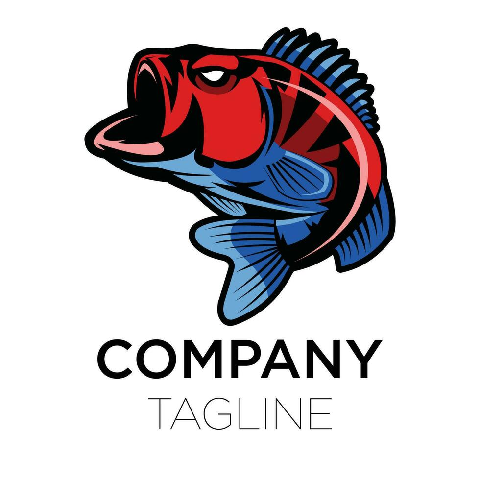 Red Fish logo vector