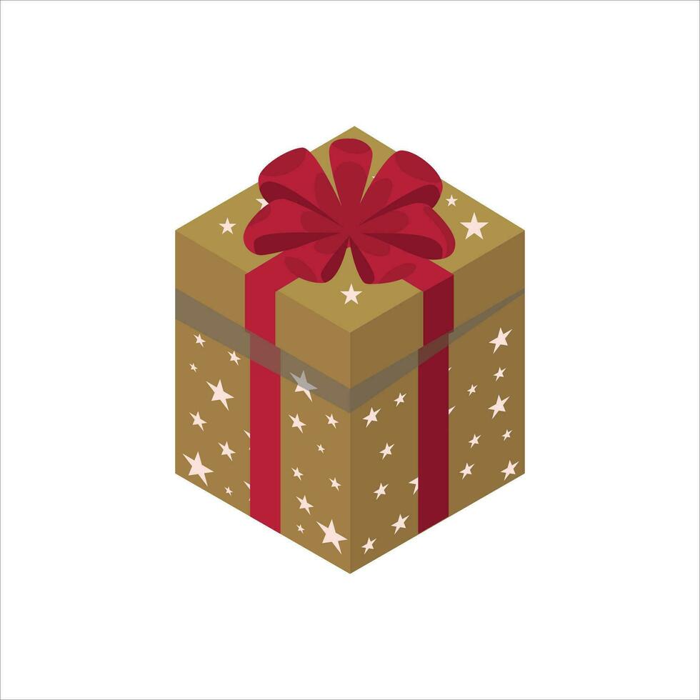 Colored Gift Boxes with Ribbon. Birthday gift box. Christmas Gift Box vector