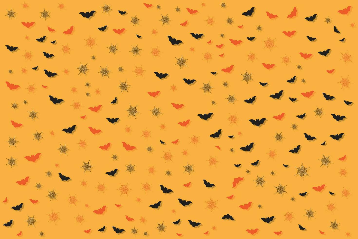 seamless pattern with horror pumpkin circles for happy halloween vector