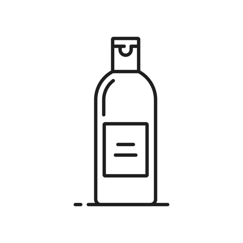 Lotion bottle icon, shampoo or cosmetic container vector