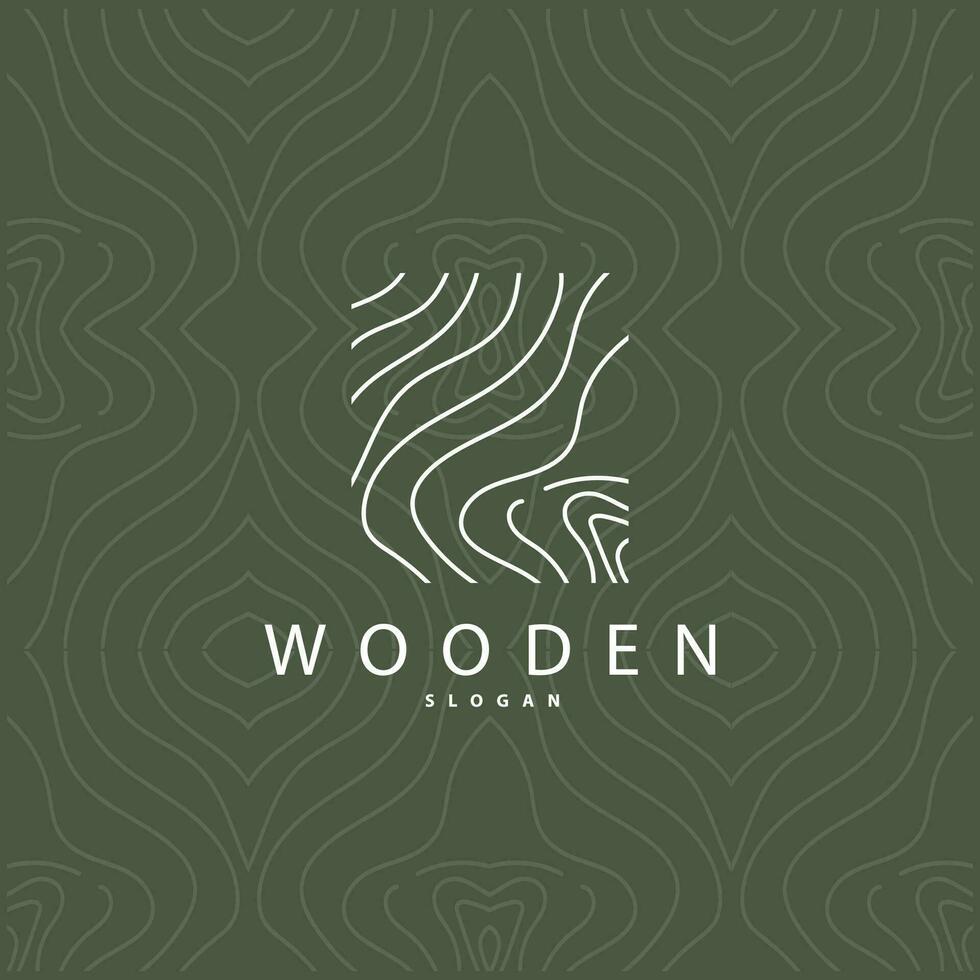 Wood Logo, Wood Fiber Bark Layer Vector, Tree Trunk Inspiration Illustration Design vector