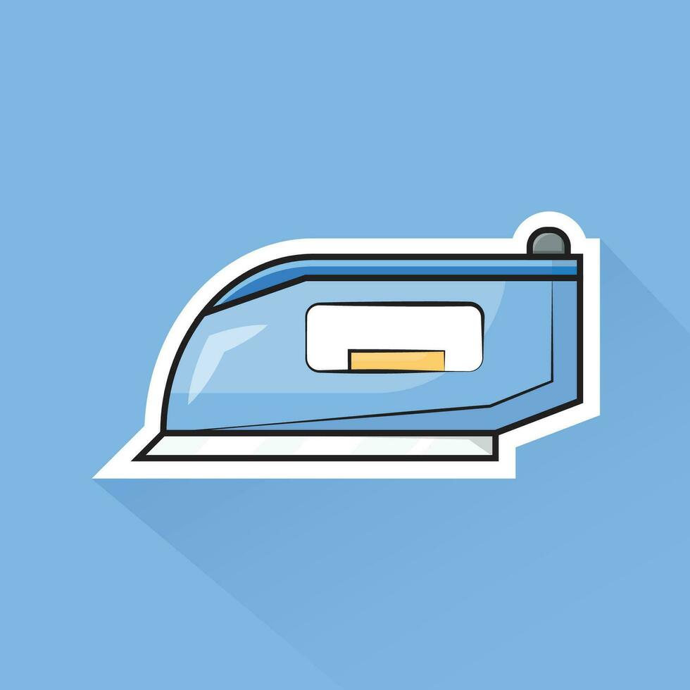 Illustration Vector of Blue Iron in Flat Design